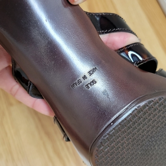 Stuart Weitzman Leather Jelly Tortoise Shell - Picture 4 of 7